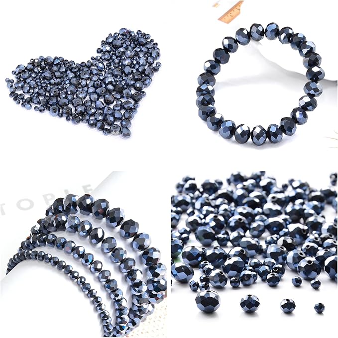 1200Pcs 4mm Crystal Glass Beads - Image 5