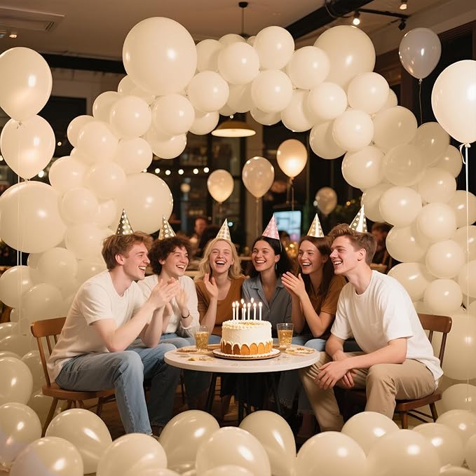 KAWKALSH Sand White Balloon 12 Inch - Image 7