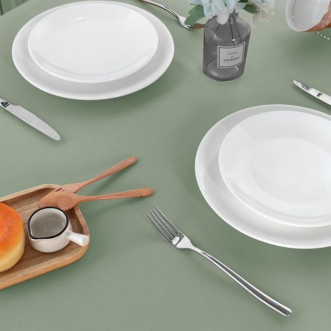 sancua 2 Pack Sage Green Tablecloth 60 x 102 Inch, Rectangle Table Cloth - Image 8