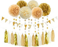 White Gold Champagne Party Decorations by LastingSurprise