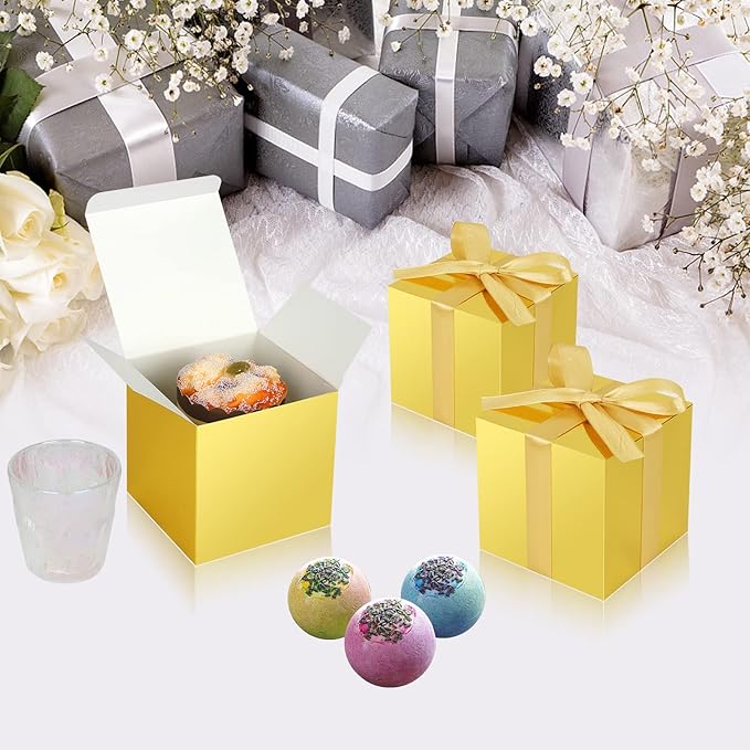 100 Pack Small Gift Boxes, Cupcake Boxes, Candy Boxes - Image 3