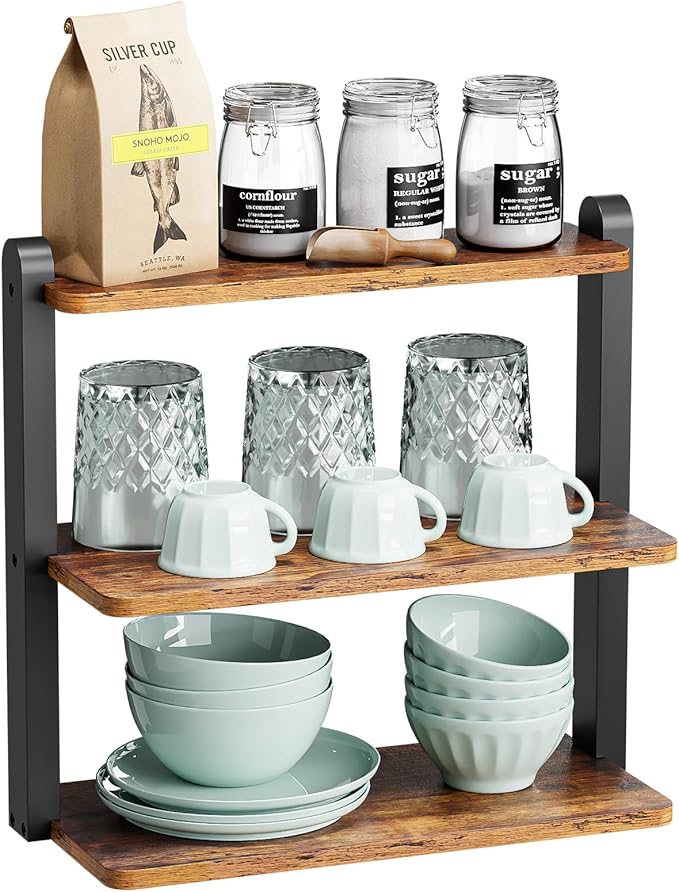 KLM Cupcake Stand, 3 Tier Stepped Wood Display Stand - Image 8
