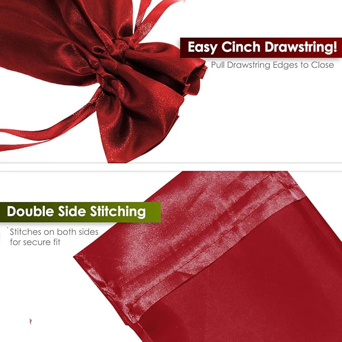 4" x 6" Satin Gift Bags - Image 6