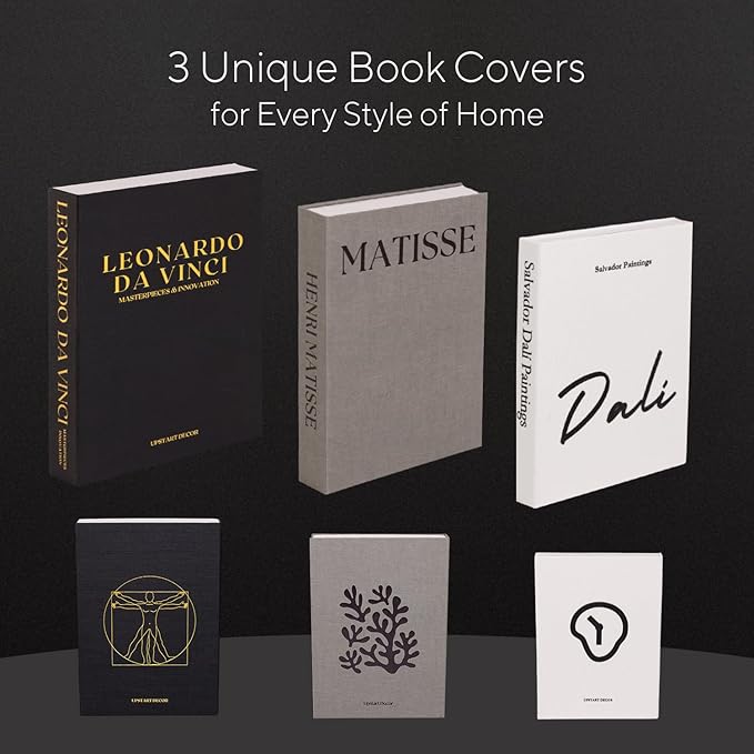 Elegant Linen Set of 3 Decorative Books - Image 7