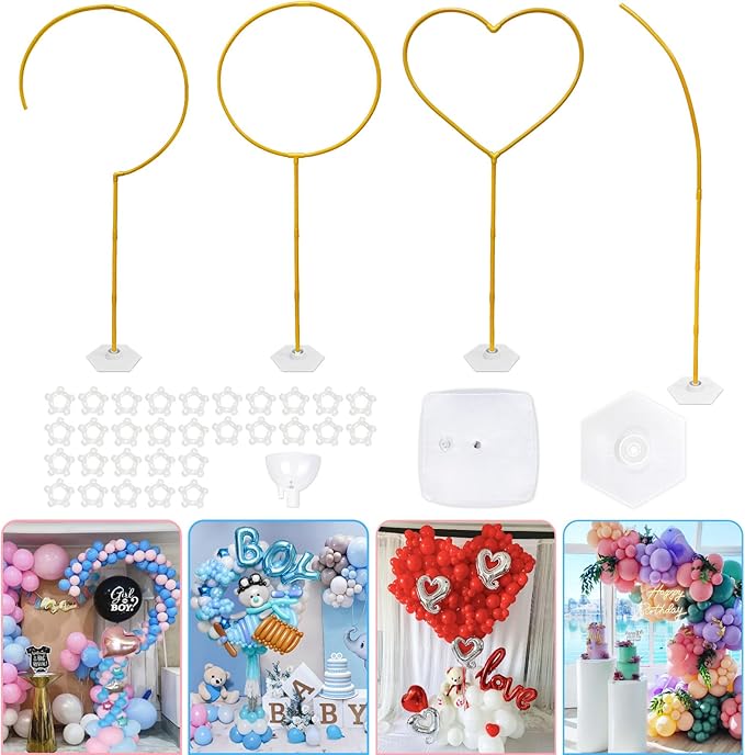 AerWo Upgraded 6FT Gender Reveal Balloon Arch Stand, DIY Question Mark Balloon - Image 4