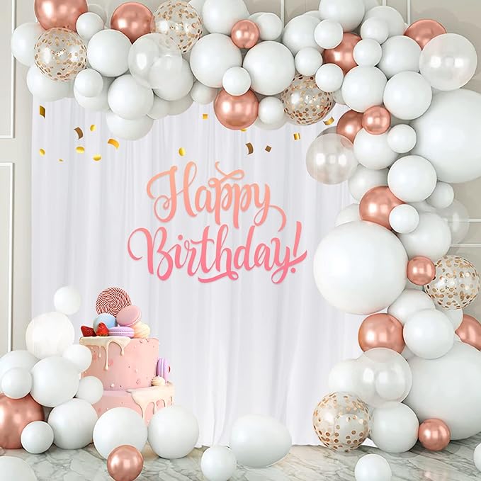 MYSKY HOME White Backdrop Curtain - Image 3