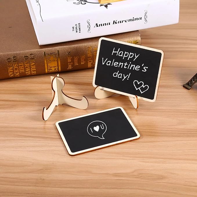 Vintage Wooden Mini Chalkboard Signs - Image 5
