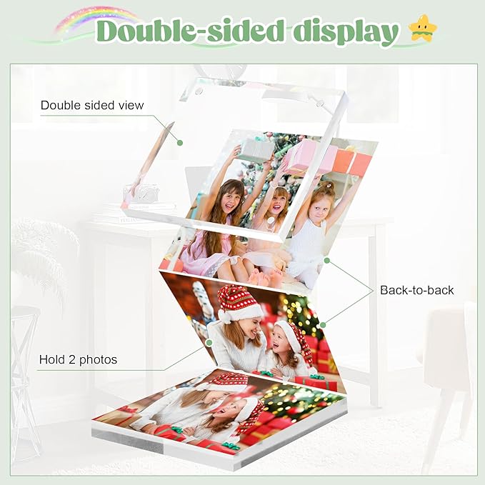 24 Pcs 4x4 Acrylic Picture Frames - Image 3