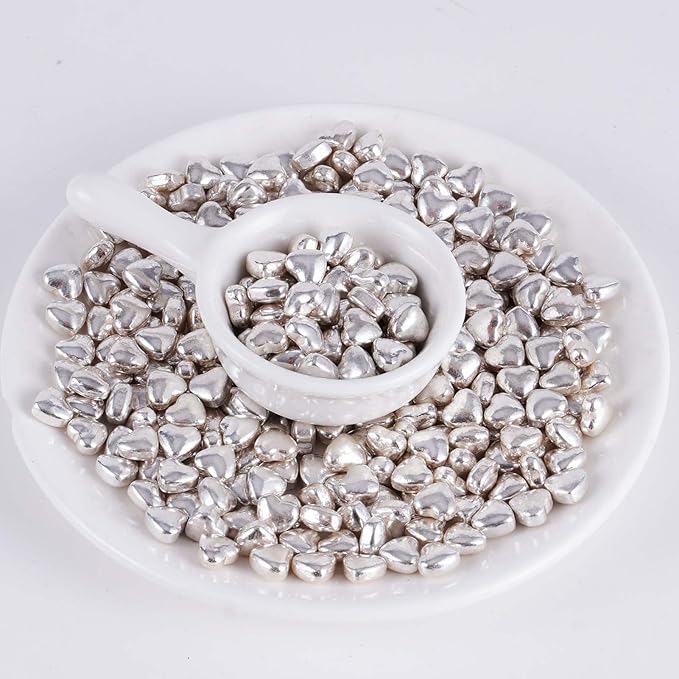 Kasvan Silver Heart Shapes Sprinkles - Image 4