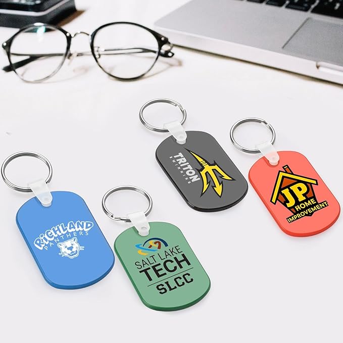 Custom Oval Soft Keychains 200 Pack, Personalized Logo, Text Bulk - Image 4
