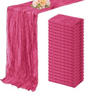 Hot Pink 20 Pack Cheesecloth Table Runner 10FT Boho Fabric Rustic Cheese Cloth by FoliafeelHome