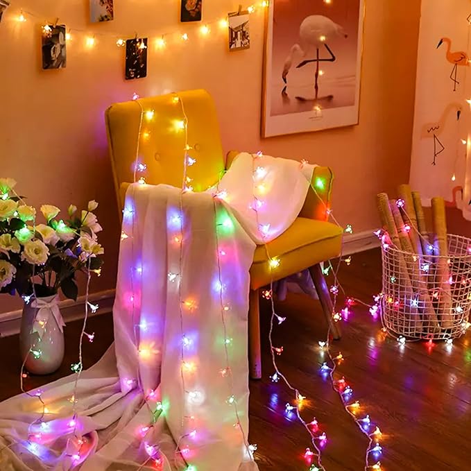 Flower Fairy String Lights, 33ft 100 LED Cherry Blossom Plug in Easter - Image 6