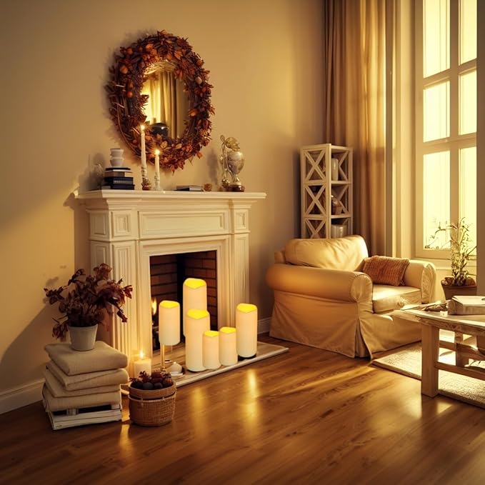 9pcs Flameless Flicking LED Candles - Image 2