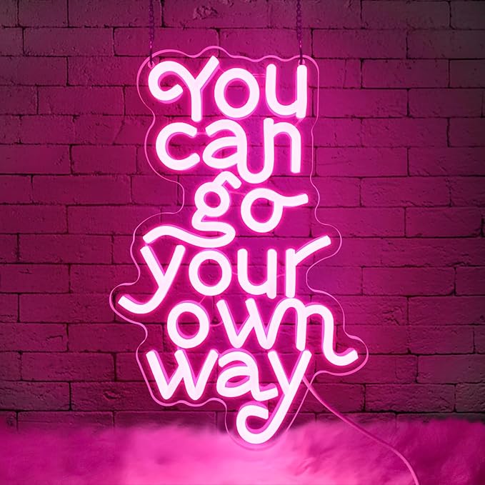 You Can Go Your Own Way Neon Sign, Neon Signs by YourVibeYourNeon