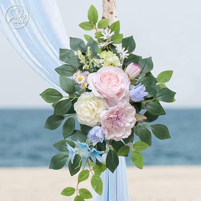 Wedding Arch Flowers Kit, Artificial Flower Arch Decor - Image 4