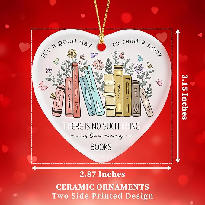 Book Lovers Ornament 2025, Gift - Image 2