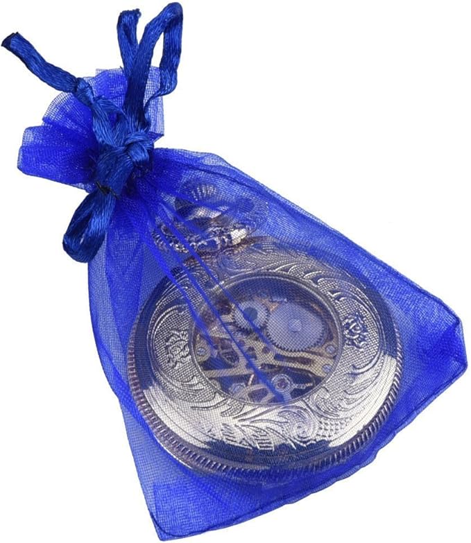 Wudygirl 100pcs 5X7 Blue Organza Bags - Image 4