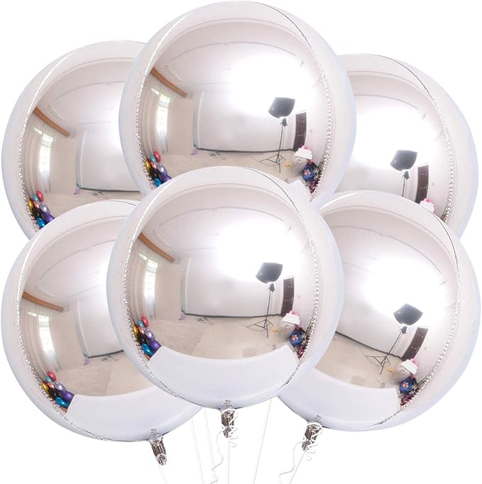 KatchOn, Large Metallic Silver Balloons by KatchOn