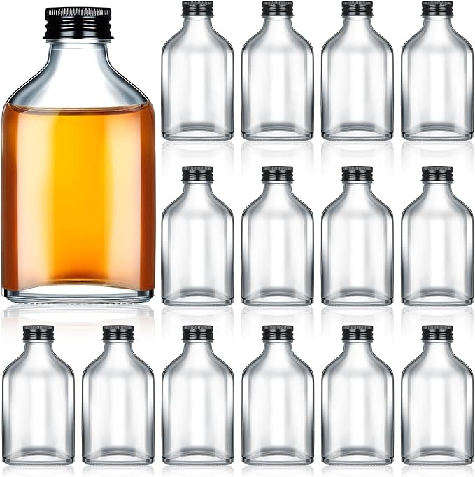 Patelai 32 Pcs Clear Glass Bottles by Patelai