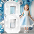 Ledido 4FT Marquee Light Up Numbers, Cool White Light Up Numbers Large Marquee by Ledido