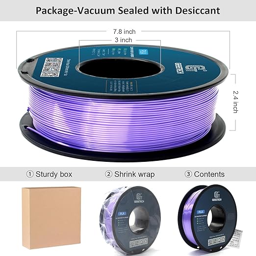 Geeetech Purple Silk PLA Filament 1.75mm - Image 6