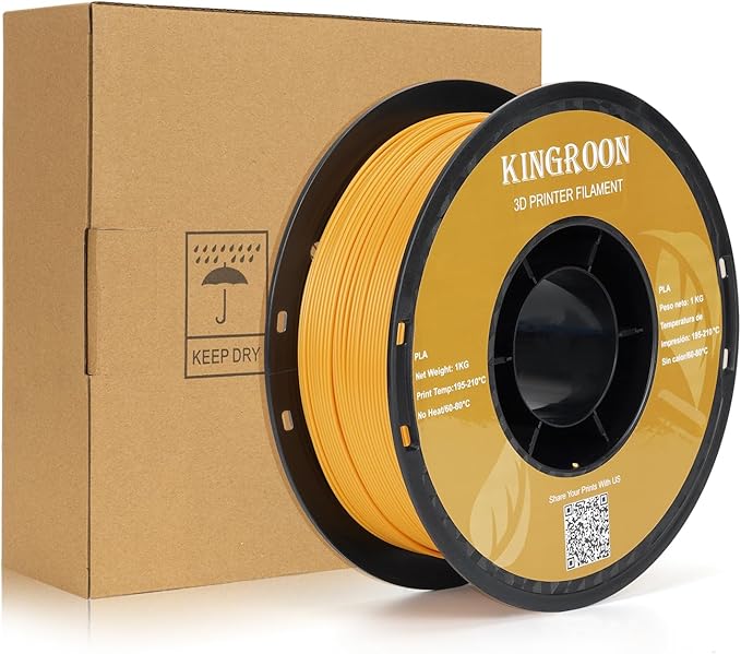 Kingroon Orange PLA Filament 1.75mm 3D Printer Filament Orange Pla Filament 1kg - Image 7