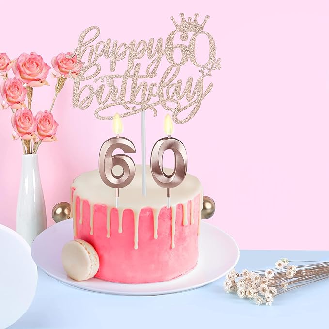 60th Birthday Decorations for Woman, Including 60th Birthday Sash and Crown - Image 5