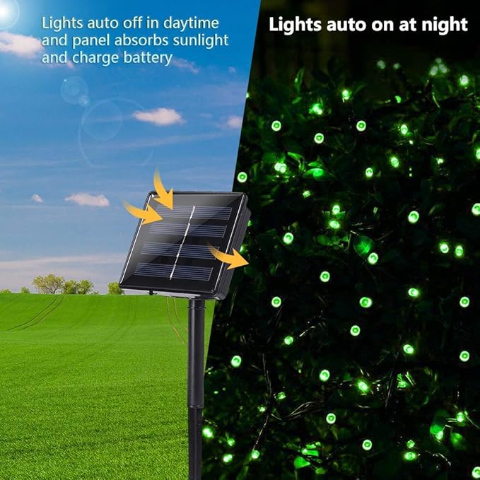 Toodour Solar Christmas Lights Outdoor, 2 Packs Total 144ft 400 LED Solar - Image 6