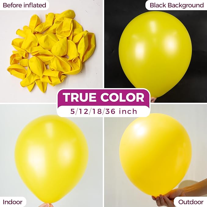 Bezente Yellow Balloons 18 Inch - Image 2