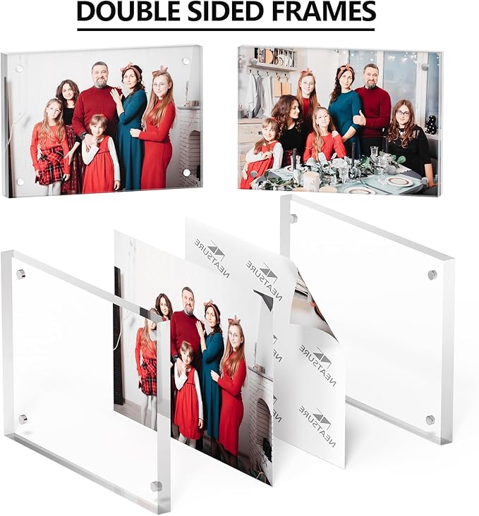 3.5x5 Acrylic Picture Frame 1 Pack, Desktop Display Decor Gift - Image 2