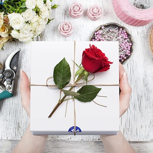 MESHA White Gift Boxes with Lids 8x8x4'' 100PC, Gift Boxes Bulk - Image 9