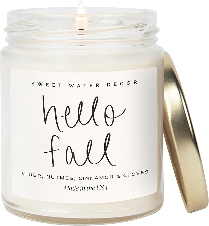 Sweet Water Decor Hello Fall Candle by SweetWaterDecor