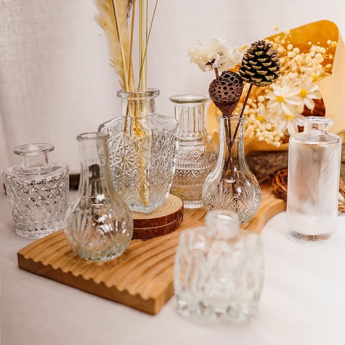 Arme 16Pcs Glass Bud Vase Set，Small Flower Vase - Image 7