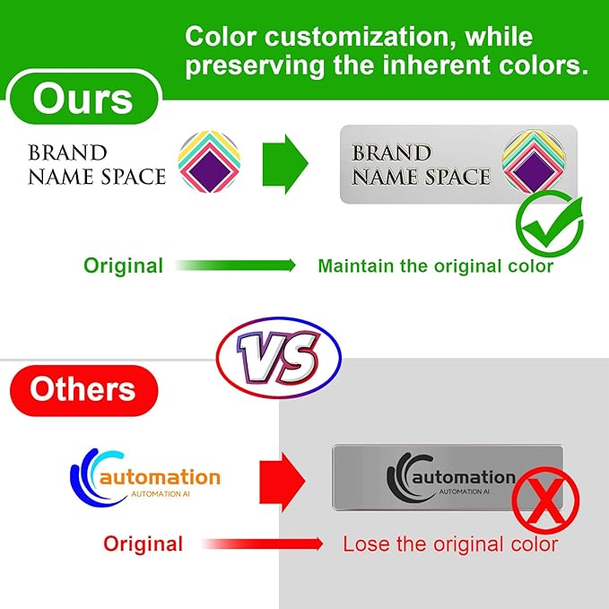 Custom ID Name Tag Badges Identification Personalized - Image 3