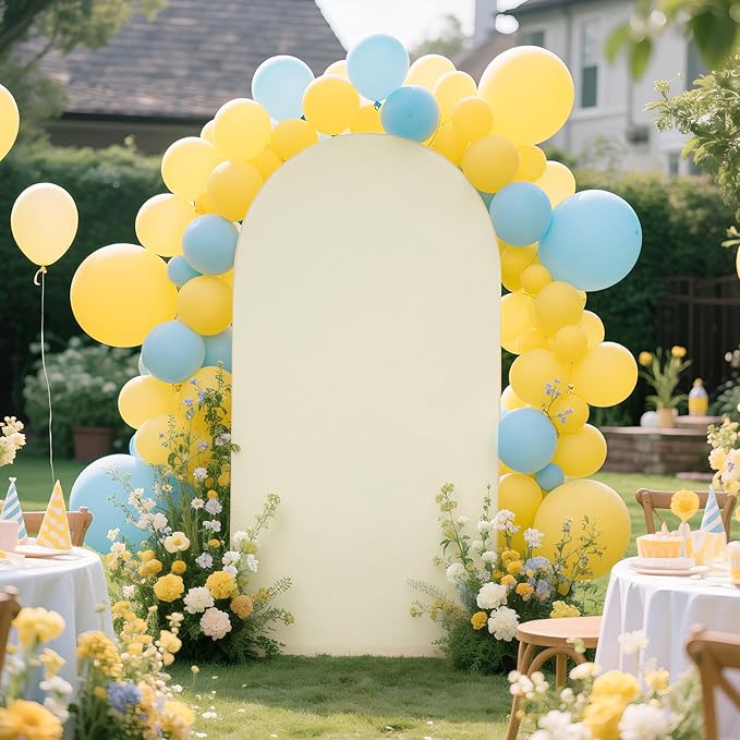 Ledido Wedding Arch Backdrop Cover 6FT Arch Covers Fitted Stretchy Spandex - Image 2