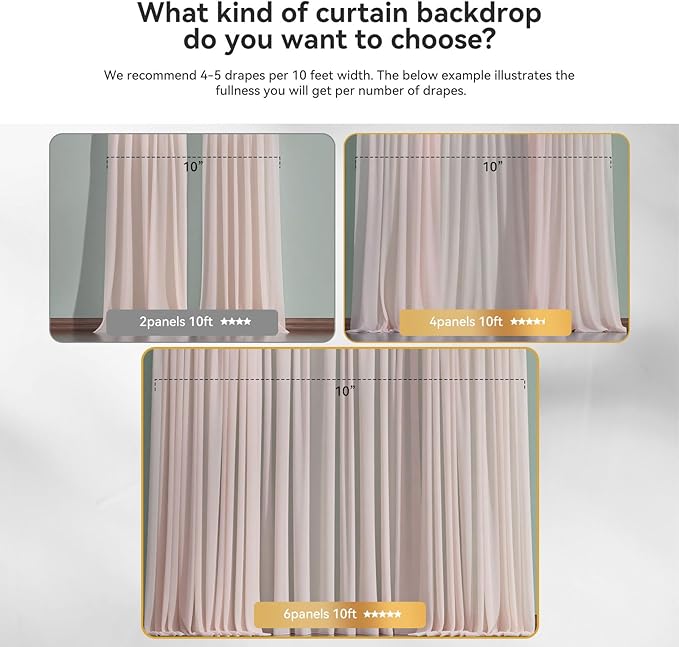 10×8ft Tulle Backdrop Curtains - Image 4