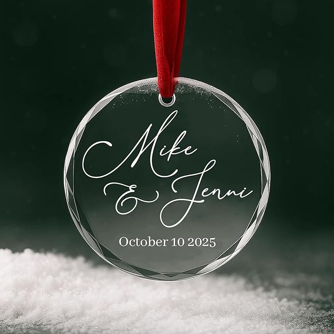 Personalized Glass Ornament 2025 - Image 6