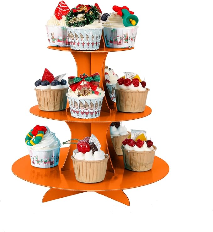 3-Tier Cupcake Stand, Cake Stand holder, Tiered DIY Cupcake Stand Tower - Image 3