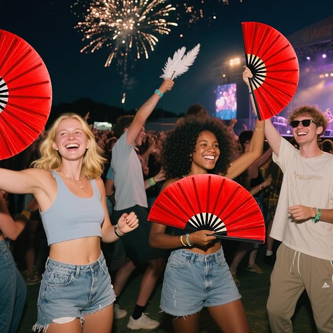 13inch Large Rave Fan Popping Clacking Fans - Image 5