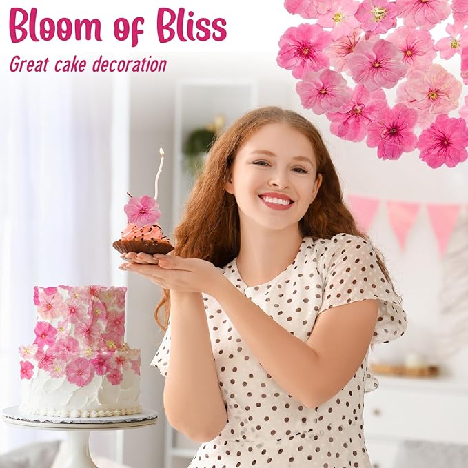 40 Pcs 2 Kinds Natural Pressed Dried Edible Flowers - Image 3