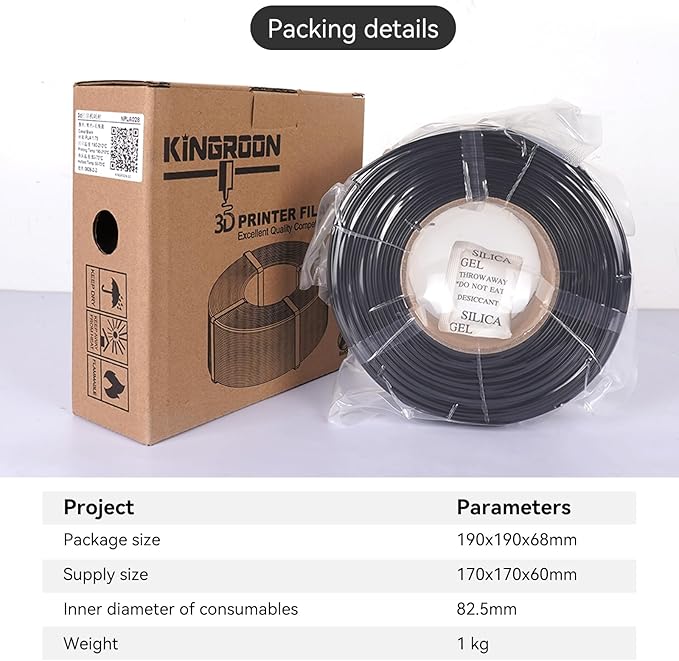 Kingroon PLA Filament 1.75mm Without Tray 3D Printer Filament 1kg PLA Filament - Image 3