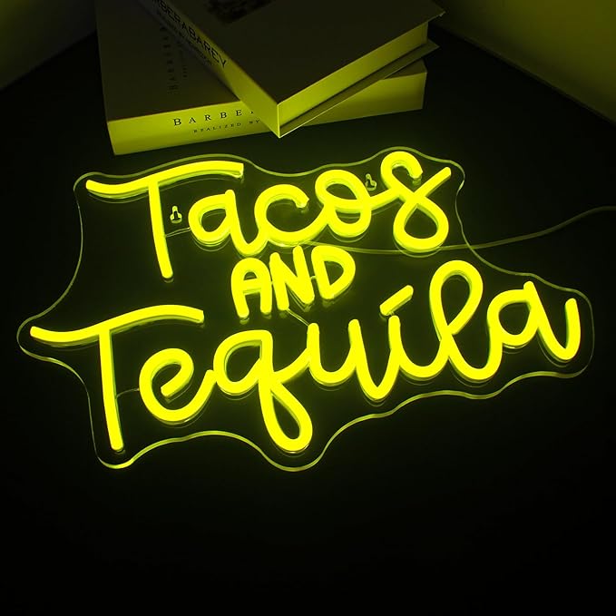 Looklight Tacos and Tequila Neon Sign, Taco Led Neon Signs - Image 5