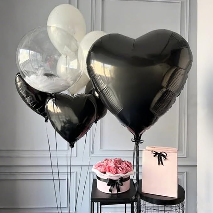 Black Heart Balloons - Image 6