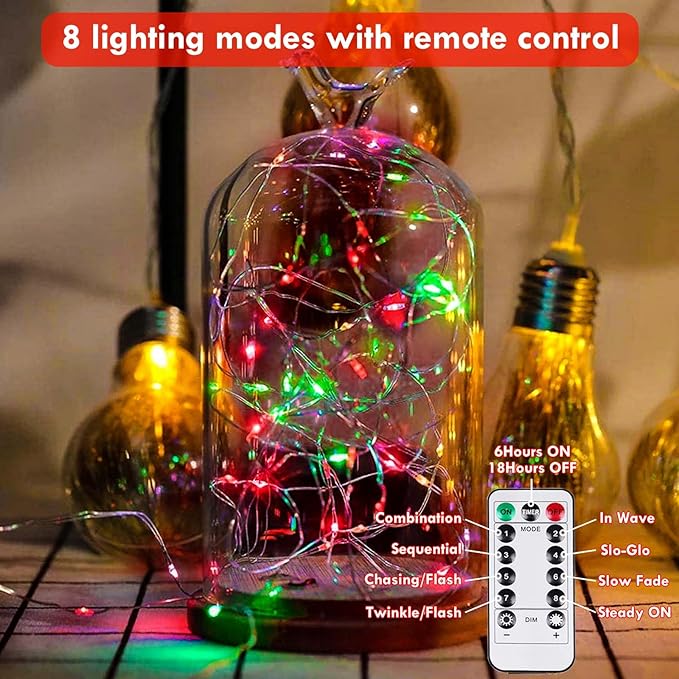 3 Pack Fairy Lights Battery Operated - Image 2