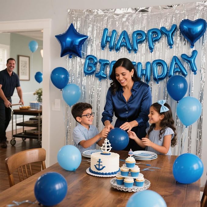 29 Pcs Blue Birthday Party Decorations - Image 4