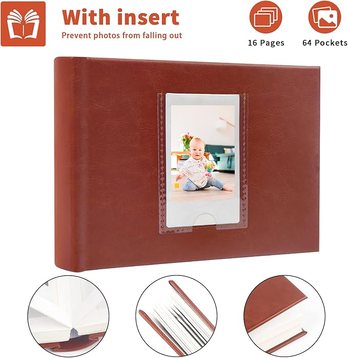 64 Pocket Mini Photo Album - Image 3