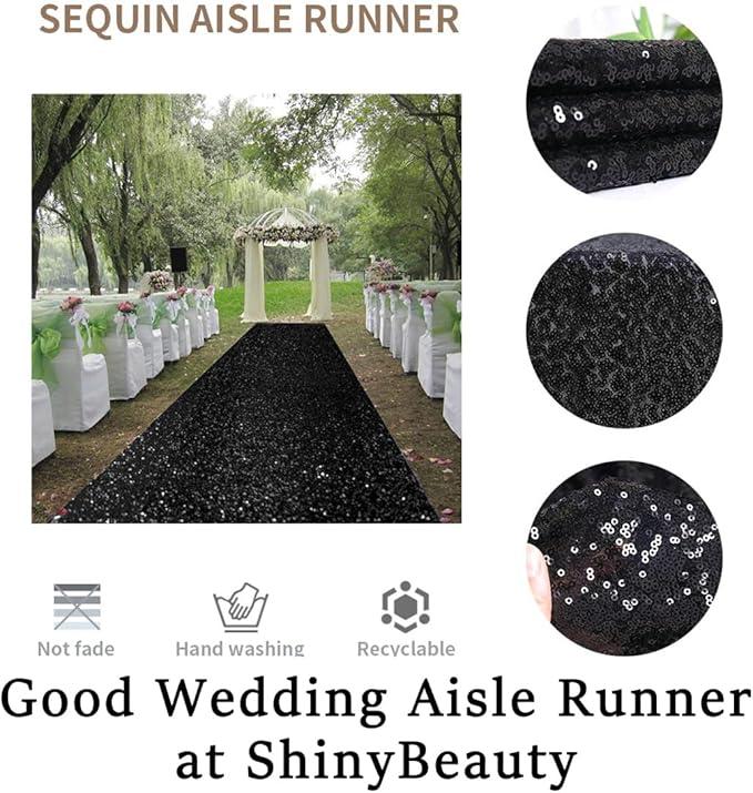 ShinyBeauty Aisle Runner Outdoor Wedding Aisle Runner - Image 6