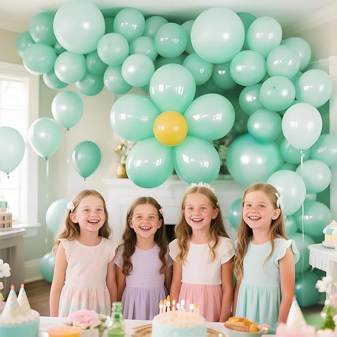 110pcs Pastel Green Balloon 12 Inch, Pastel Green Latex Balloons - Image 6