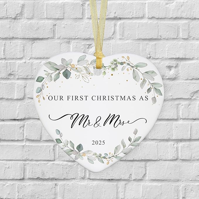 2025 First Christmas Married Ornament, First Year as Mr and Mrs Christmas - Image 8