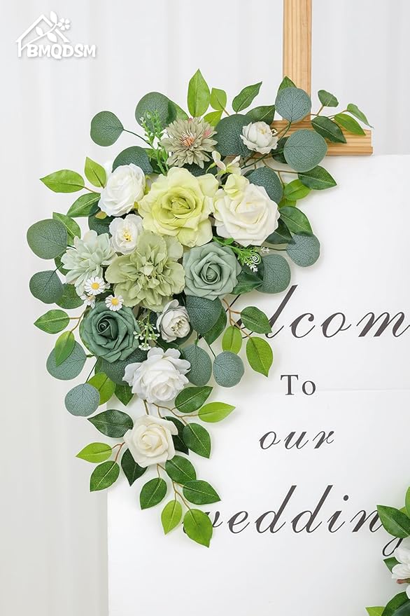 Pack of 2 Artificial Flowers for Backdrop Decoration, Wedding Arch Flowers - Image 4